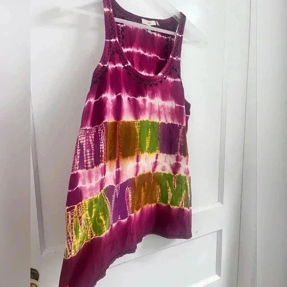 Joie Tie Dye Boho Silk Tank Size S - Picture 2 of 3